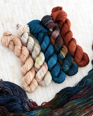 Destination Yarn fingering weight yarn The Chisholm Trail Set