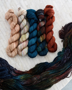 Destination Yarn fingering weight yarn The Chisholm Trail Set