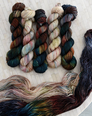 Destination Yarn fingering weight yarn The Chisholm Trail Set