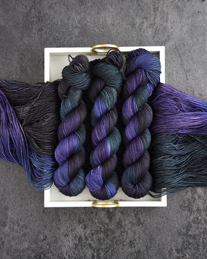 Destination Yarn fingering weight yarn The Three Witches