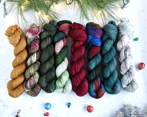 Destination Yarn fingering weight yarn Underneath the Christmas Tree