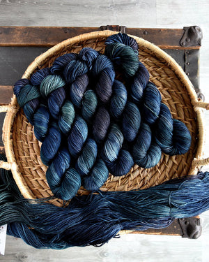 Destination Yarn Mini Skein Set Great Lakes Classic Blues - MINI SKEIN SET