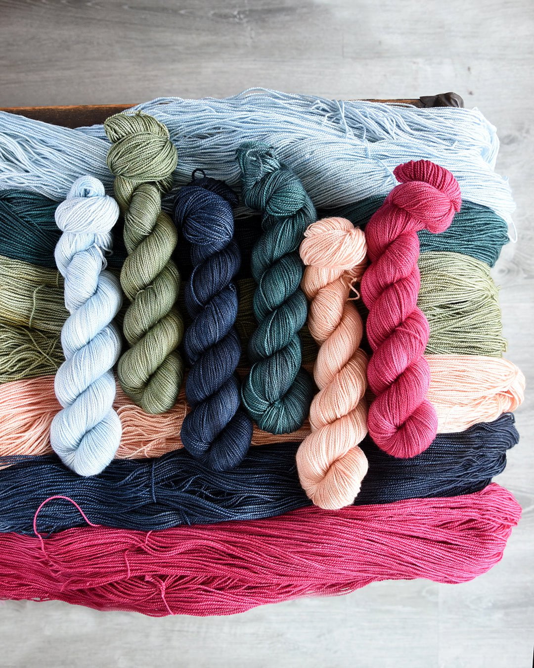 Destination Yarn Mini Skein Set Great Lakes Tonal Colorways - MINI SKEIN SET
