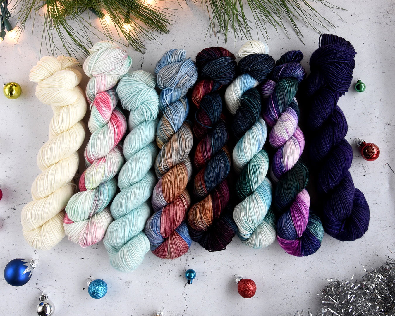 Destination Yarn Mini Skein Set Holiday 2025 - Yuletide Traveler - MINI or HALF SKEIN SET