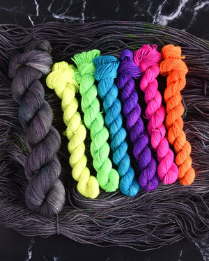 Destination Yarn Mini Skein Set Neon Spring - MINI SKEIN SET