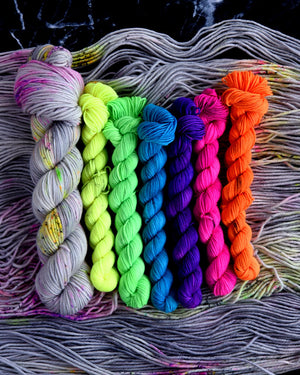 Destination Yarn Mini Skein Set Neon Spring - MINI SKEIN SET