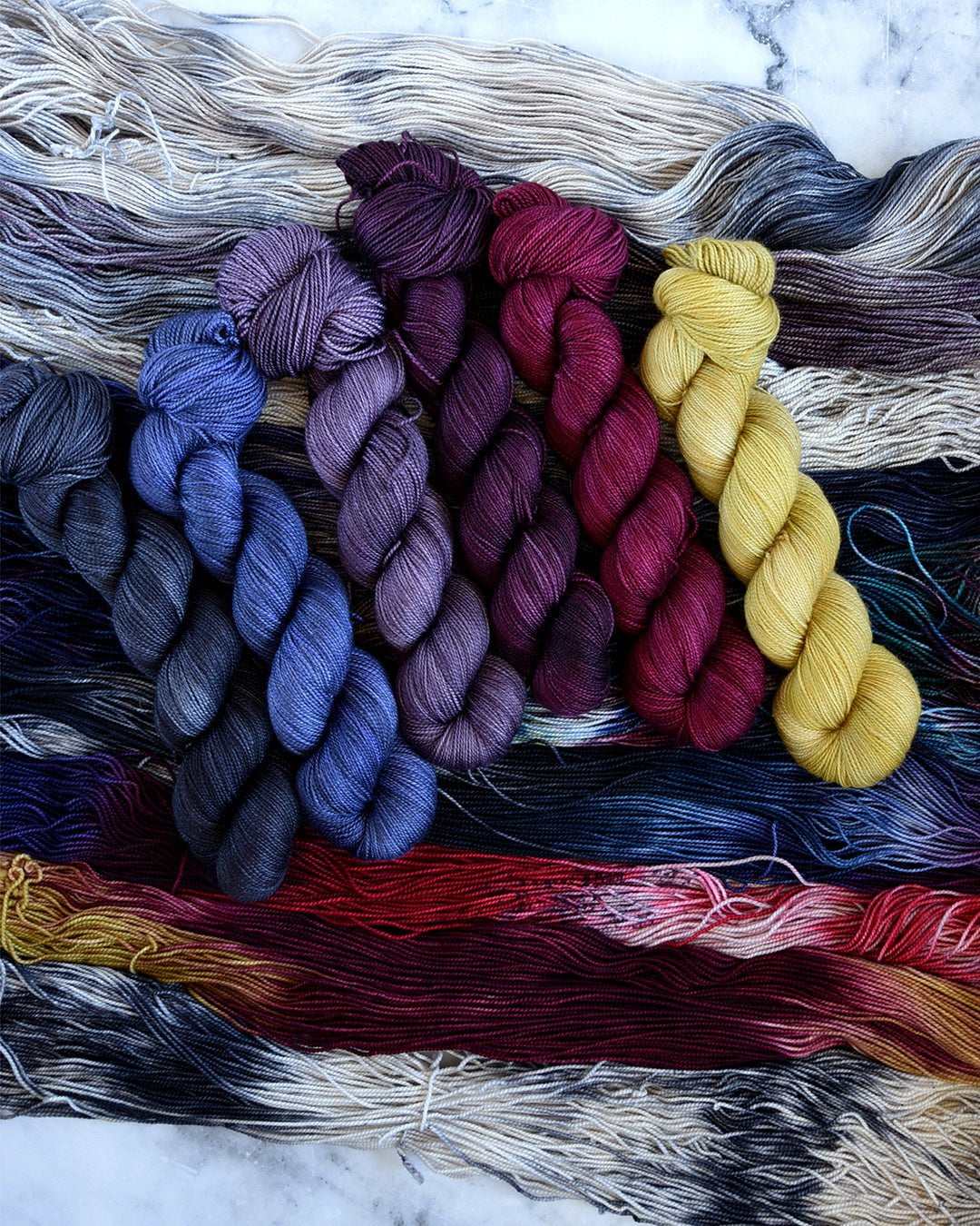 Destination Yarn Mini Skein Set PARIS Collection Tonal Colorways - MINI SKEIN SET