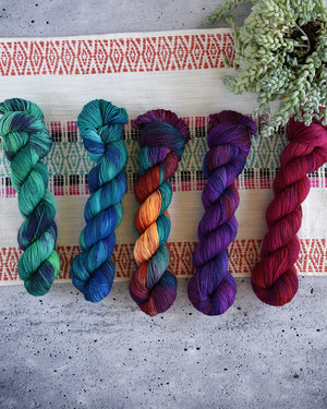 Destination Yarn Mini Skein Set Summer Vibes Collection Mini Skein Set