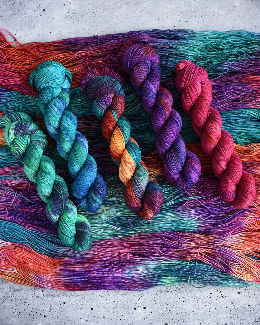 Destination Yarn Mini Skein Set Summer Vibes Collection Mini Skein Set