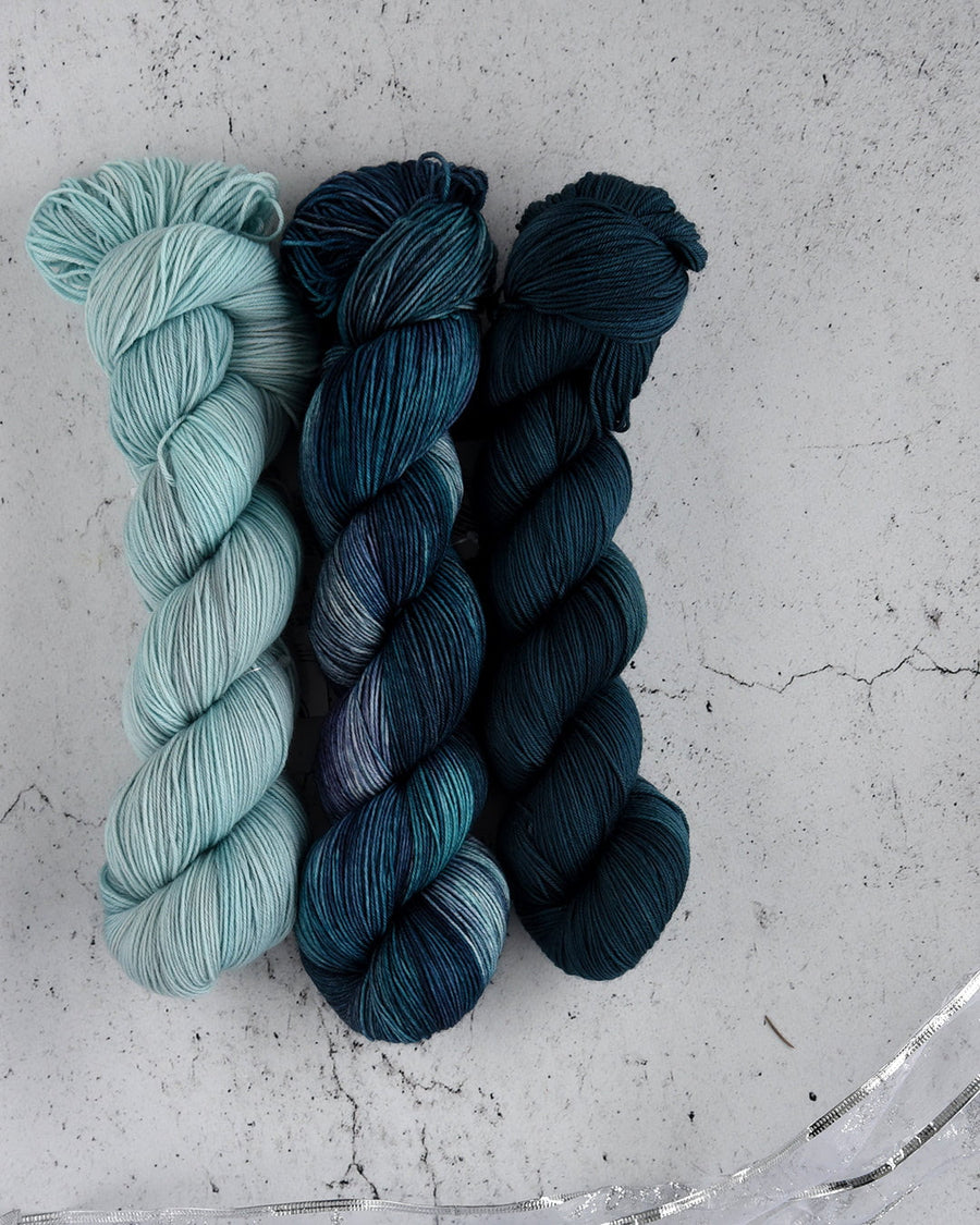 Destination Yarn OOAK 145 -  Postcard 3 Skein Kit