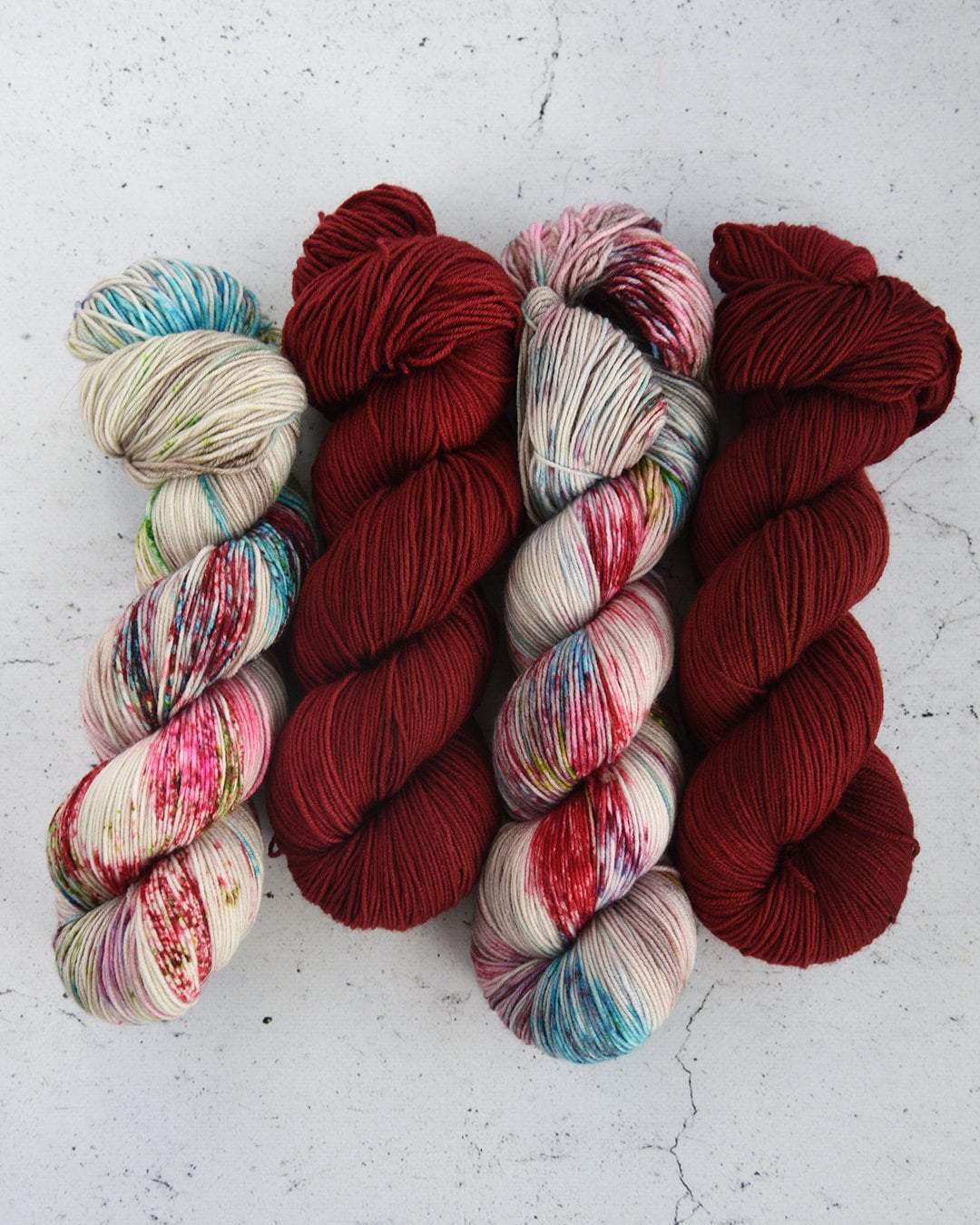 Destination Yarn Preorder County Fair & Barn Red Pair