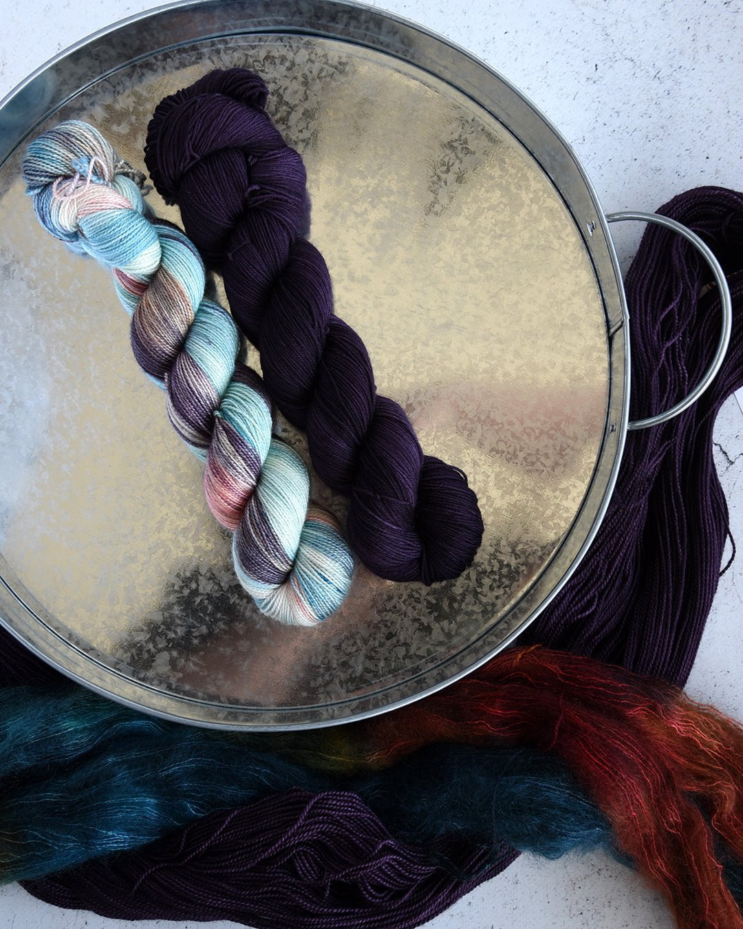 Destination Yarn Preorder Farm Fresh Eggs & Eggplant Pair