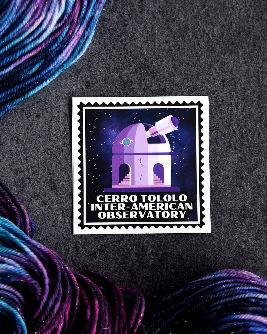 Destination Yarn Sticker Cerro Tololo Inter-American Observatory - Sticker