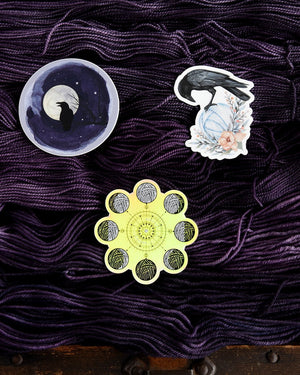 Destination Yarn Sticker Crow with Yarn - Sticker