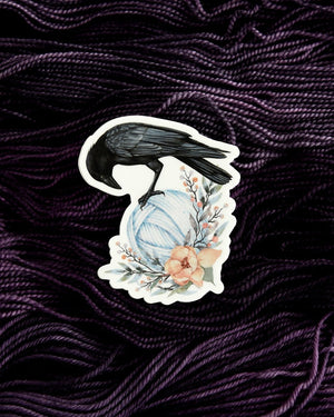 Destination Yarn Sticker Crow with Yarn - Sticker