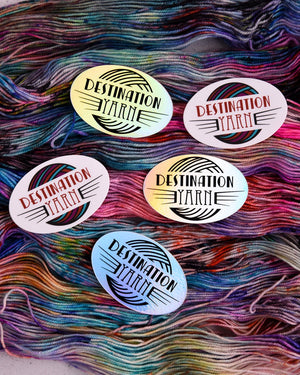 Destination Yarn Sticker Destination Yarn Holographic Logo - Sticker