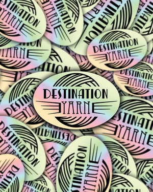 Destination Yarn Sticker Destination Yarn Holographic Logo - Sticker