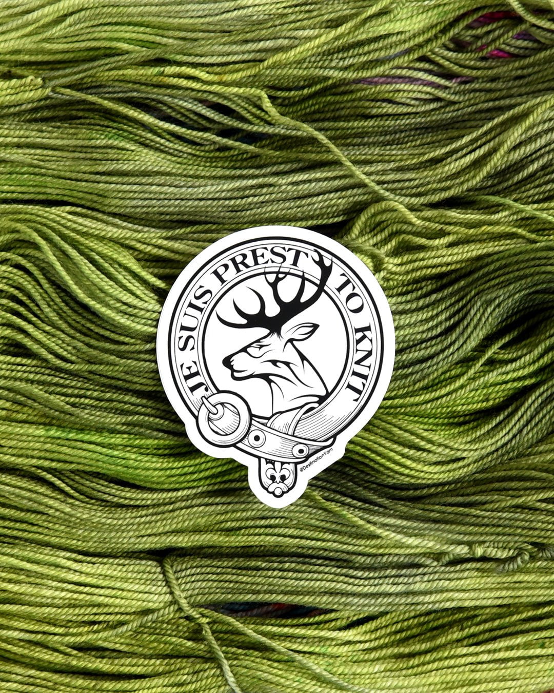 Destination Yarn Sticker Je Suis Prest to Knit - Sticker