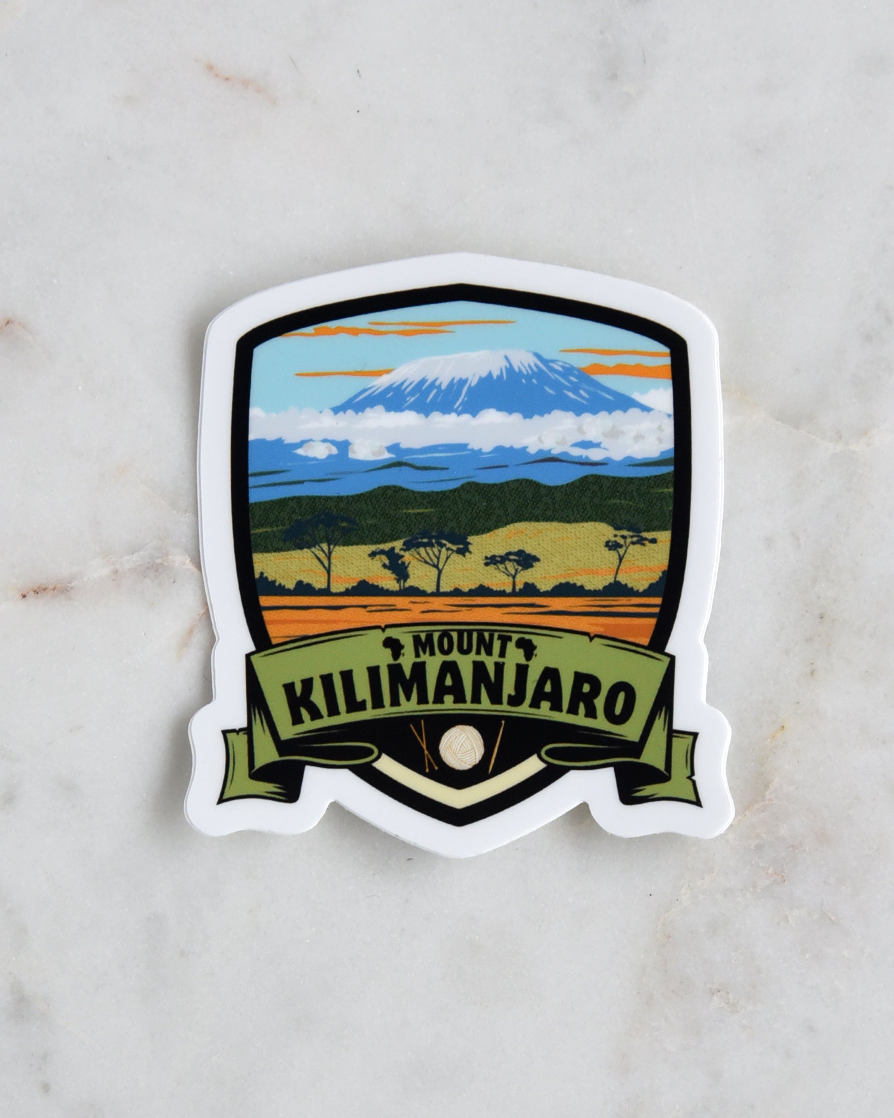 Mount Kilimanjaro - Sticker - Destination Yarn