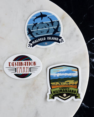Destination Yarn Sticker Mount Kilimanjaro - Sticker