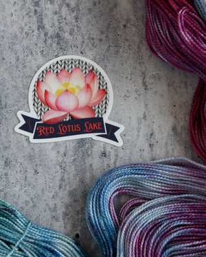 Destination Yarn Sticker Red Lotus Lake - Sticker