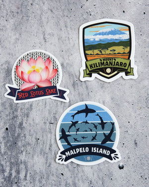 Destination Yarn Sticker Red Lotus Lake - Sticker