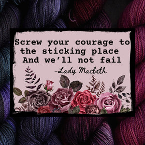 Destination Yarn Sticker Shakespeare Quotes Florals - Sticker Pack