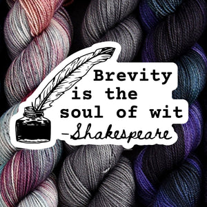 Destination Yarn Sticker Shakespeare Quotes - Sticker Pack