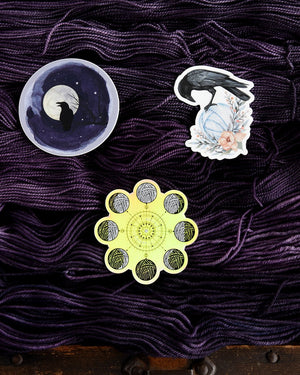 Destination Yarn Sticker Spooky Crow - Sticker