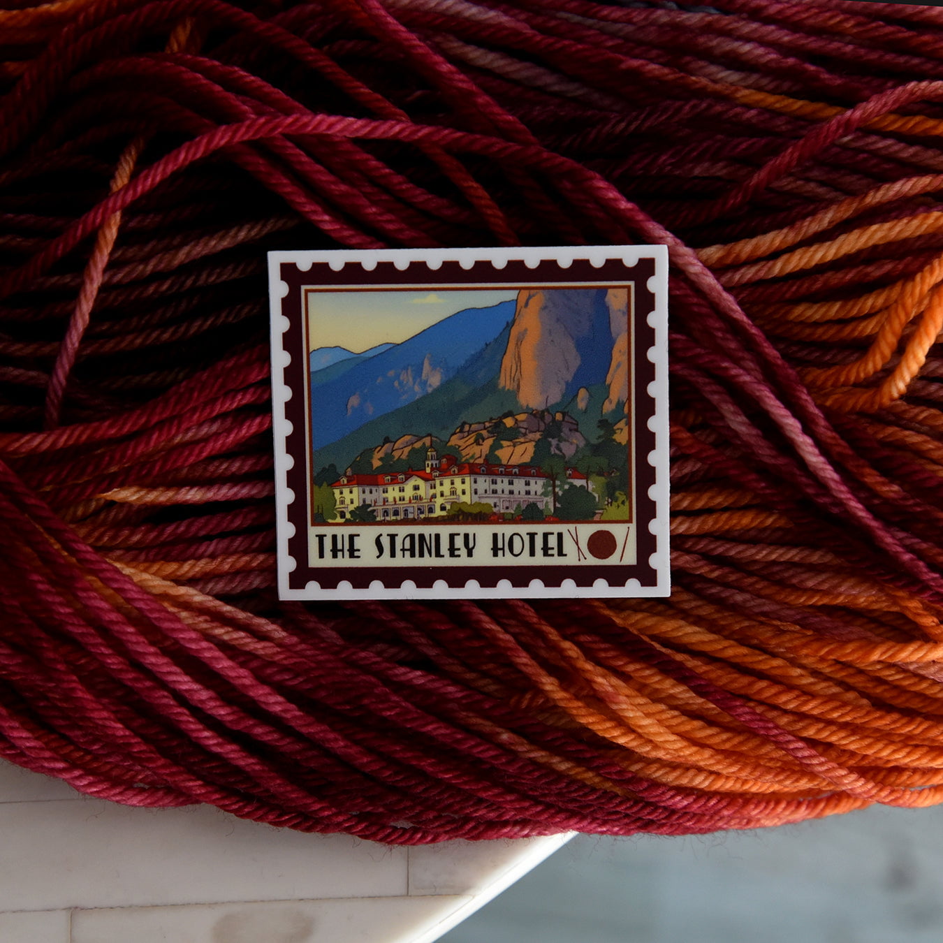 Destination Yarn Sticker the Stanley Hotel - Sticker