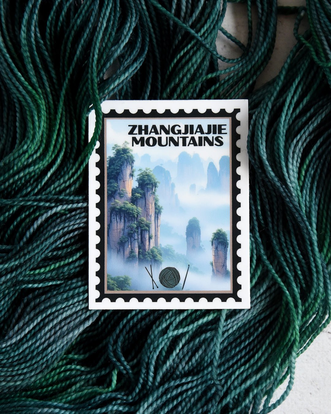 Destination Yarn Sticker Zhangjiajie Mountains Sticker