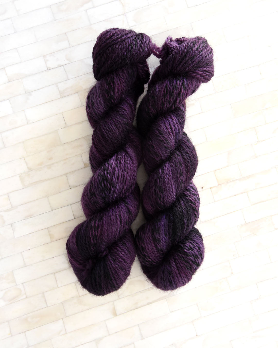 Destination Yarn Worsted Weight Yarn Eggplant - Twist