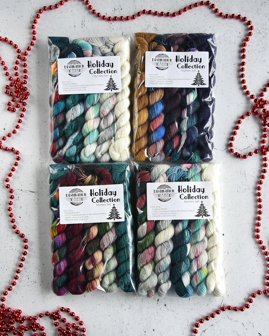 Destination Yarn Yarn Holiday Mystery Mini Skein Set