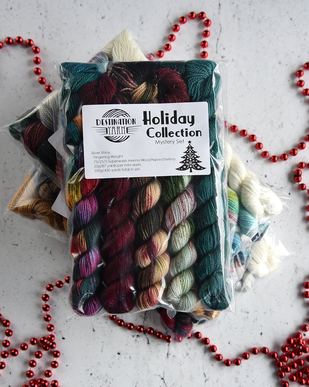 Destination Yarn Yarn Holiday Mystery Mini Skein Set