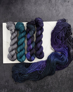 Destination Yarn Yarn Sets Double Double Toil and Trouble - 4 skein set