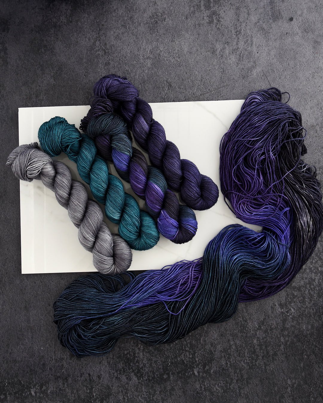 Destination Yarn Yarn Sets Double Double Toil and Trouble - 4 skein set