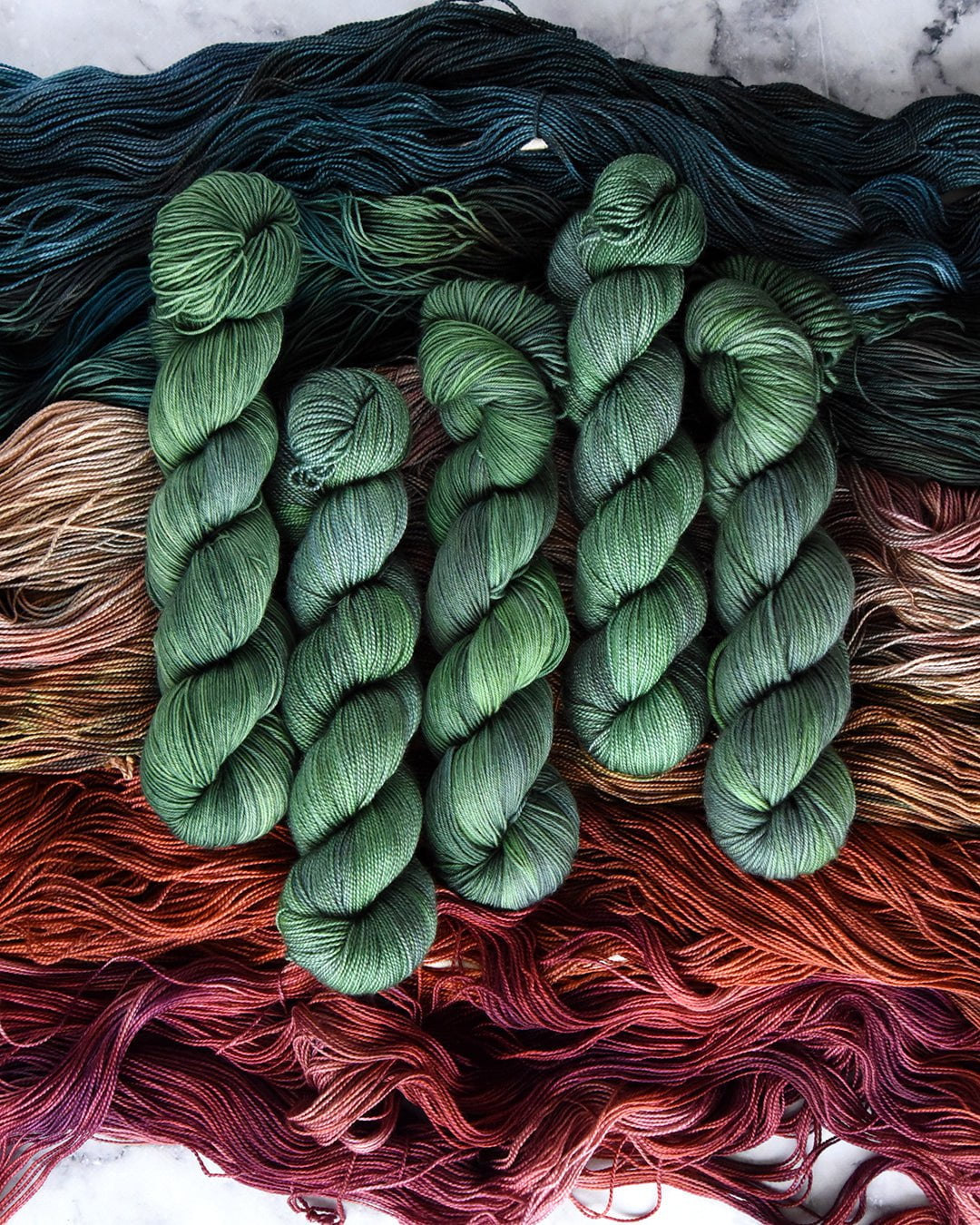 Antelope Canyon hand dyed yarn - Destination Yarn