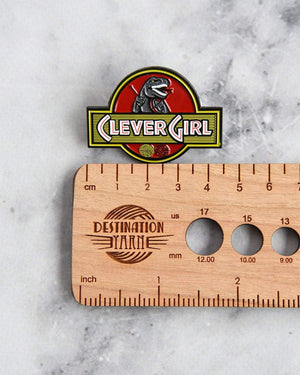 Destination Yarn Accessory Clever Girl Enamel Pin