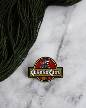 Destination Yarn Accessory Clever Girl Enamel Pin