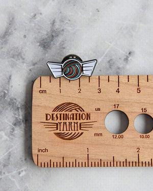 Destination Yarn Accessory Flying Yarn Ball - Enamel Pin