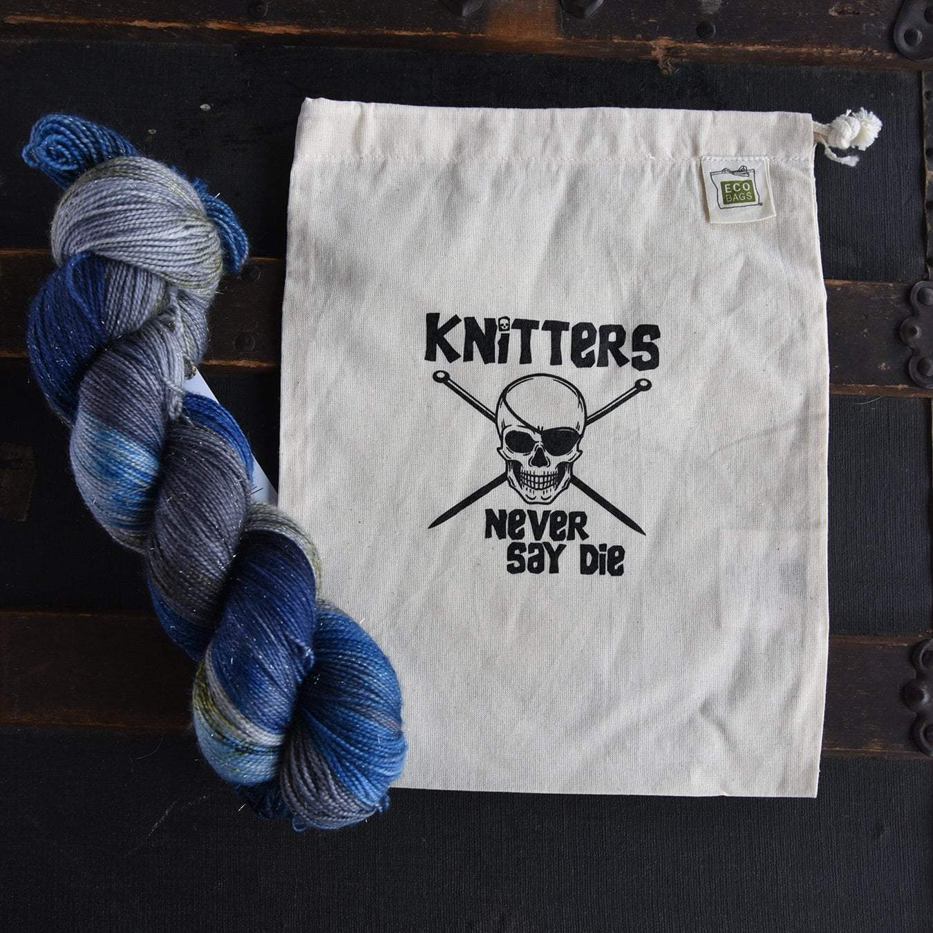 Destination Yarn Accessory Knitters Never Say Die Project Bag