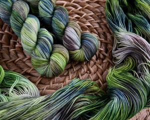 Destination Yarn fingering weight yarn Arashiyama Bamboo Grove