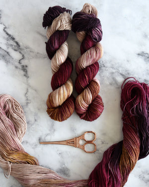 Destination Yarn fingering weight yarn Autumn at the Eiffel Tower