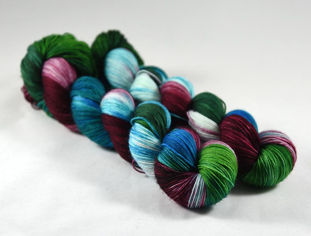 Destination Yarn fingering weight yarn Bright and Fun Holiday 2020 Set