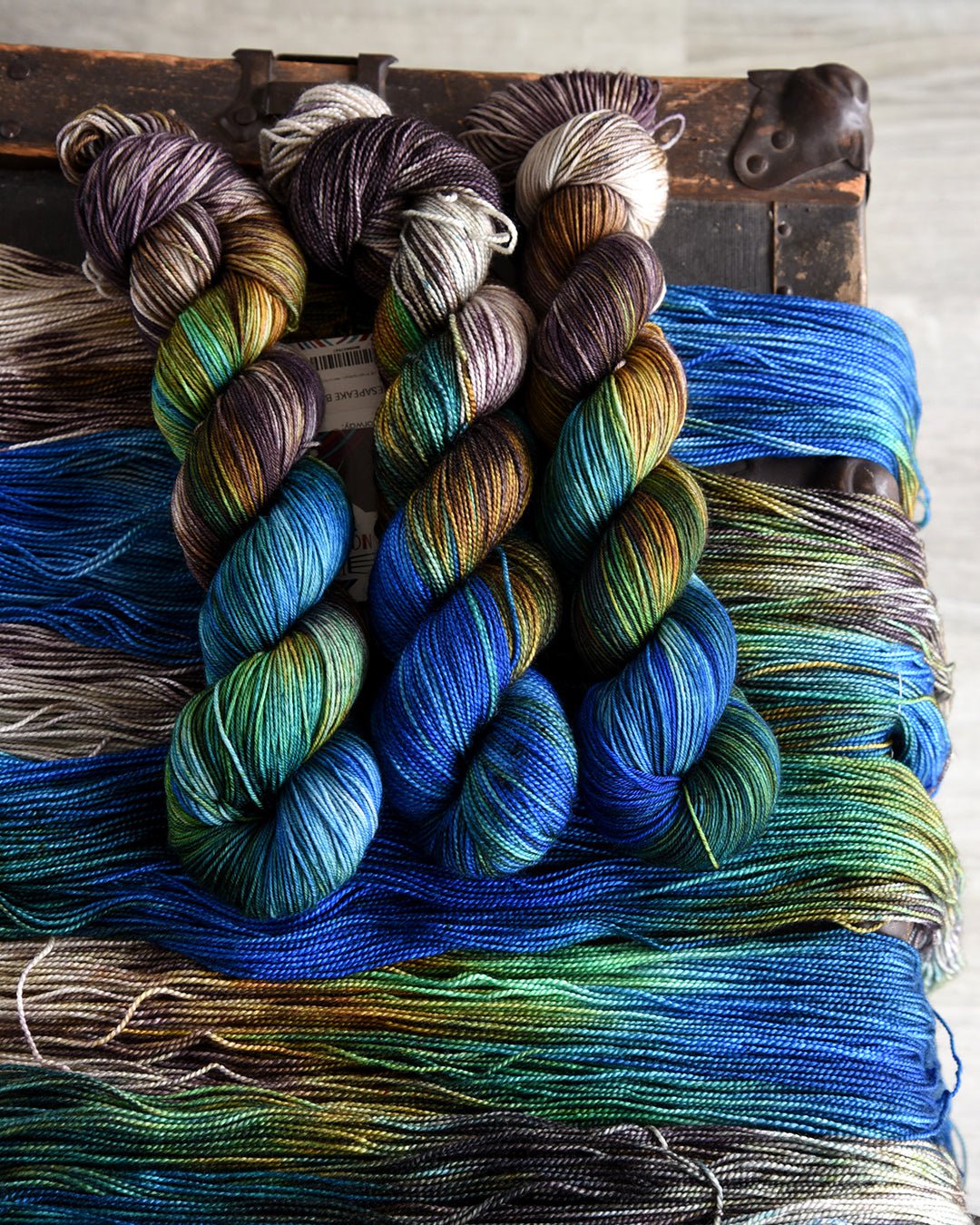 Destination Yarn fingering weight yarn Chesapeake Bay