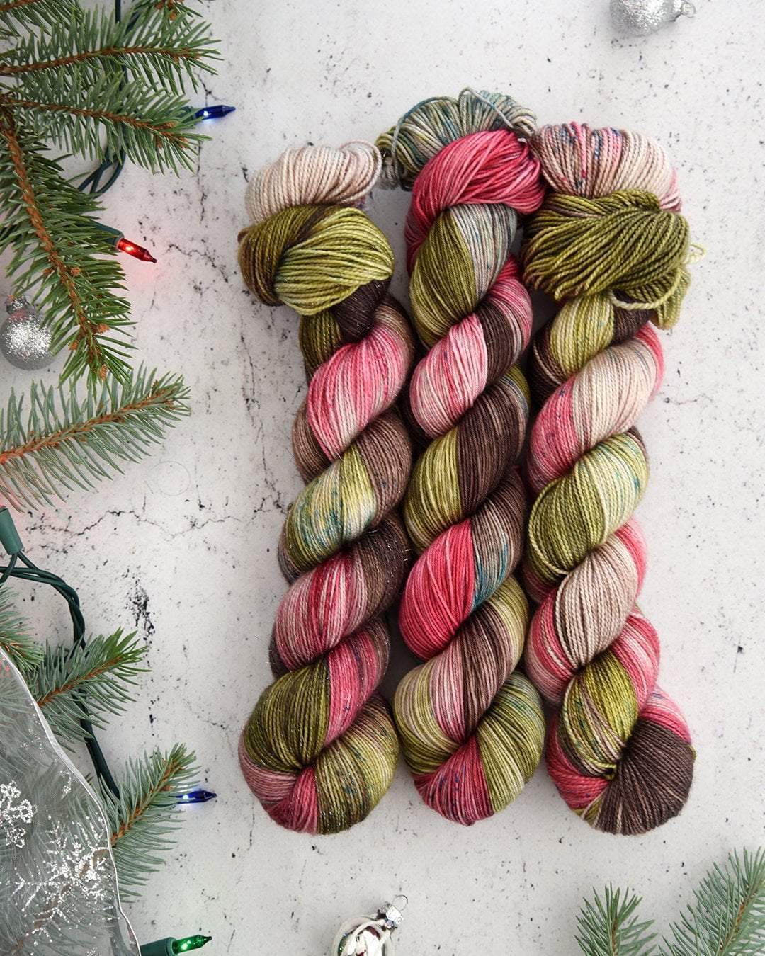 Destination Yarn fingering weight yarn Christkindlmarkt