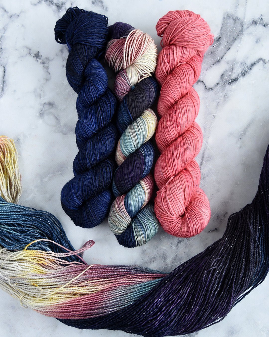 Destination Yarn fingering weight yarn Cityscape Trio - dyed to order