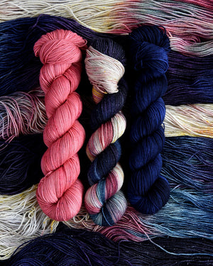 Destination Yarn fingering weight yarn Cityscape Trio - dyed to order