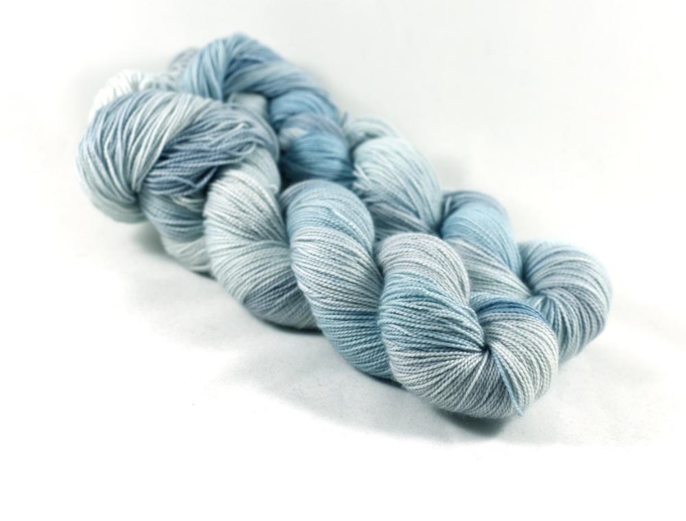 Destination Yarn fingering weight yarn Coastal Fog