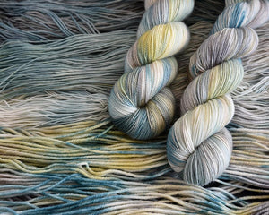 Destination Yarn fingering weight yarn Cool Planets Set - DYED TO ORDER